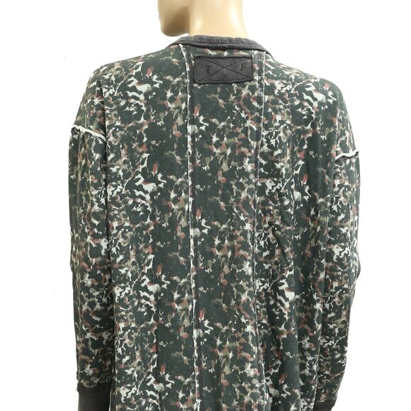 Free People We The Free Aiden Cardigan Jacket Sweatshirt Top Floral XS  283634 - Picture 8 of 9